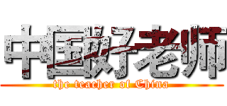 中国好老师 (the teacher of China)