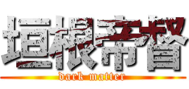 垣根帝督 (dark matter)