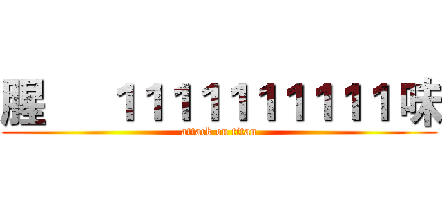 腥     １１１１１１１１１１ 味 (attack on titan)