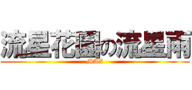 流星花園の流星雨 (MAX)