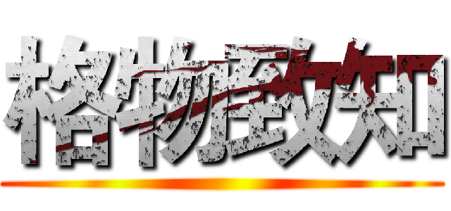 格物致知 ()