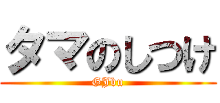 タマのしつけ (GJbu)