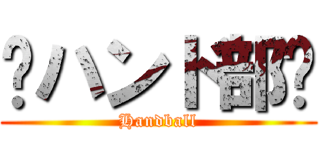 ⠀ハンド部⠀ (Handball)