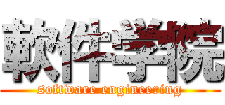 軟件学院 (software engineering)