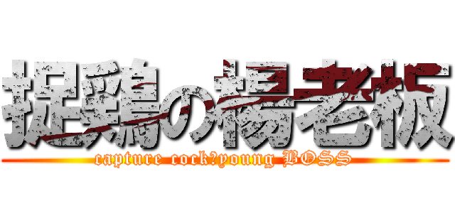 捉鶏の楊老板 (capture cockのyoung BOSS)