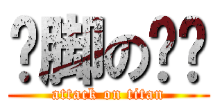 抠脚の糙汉 (attack on titan)