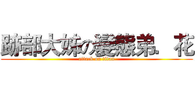 跡部大姊の變態弟．花 (attack on titan)