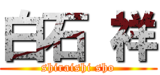 白石 祥 (shiraishi sho)