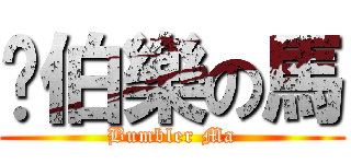 幫伯樂の馬 (Bumbler Ma)