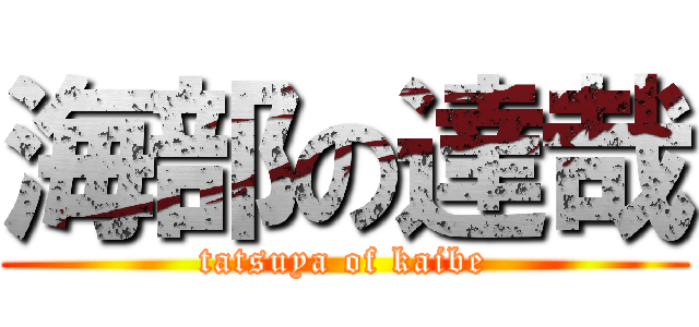 海部の達哉 (tatsuya of kaibe)