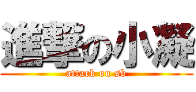 進撃の小凝 (attack on sb)