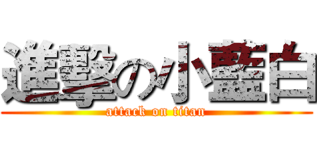 進擊の小藍白 (attack on titan)