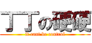 丁丁の硬硬 (it cant be control)