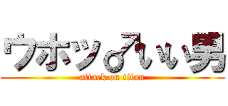 ウホッ♂いい男 (attack on titan)