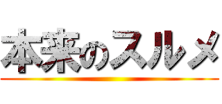 本来のスルメ ()