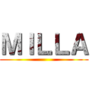 ＭＩＬＬＡ ()