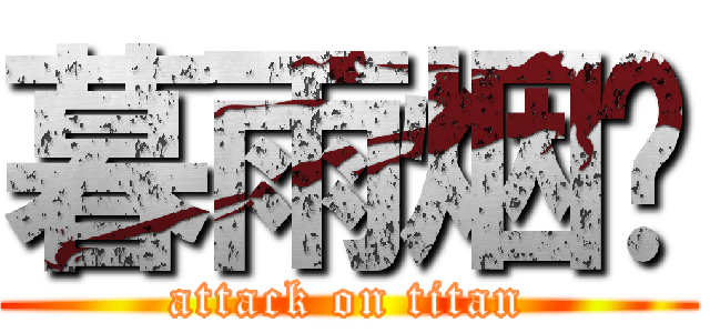 暮雨烟闲 (attack on titan)