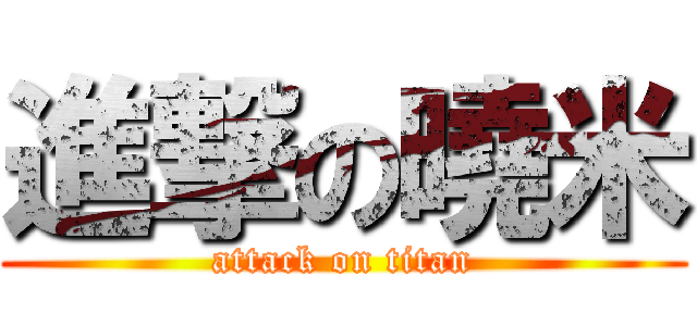 進撃の曉米 (attack on titan)