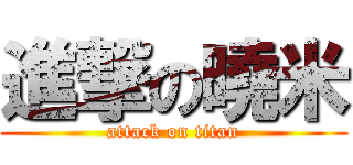 進撃の曉米 (attack on titan)