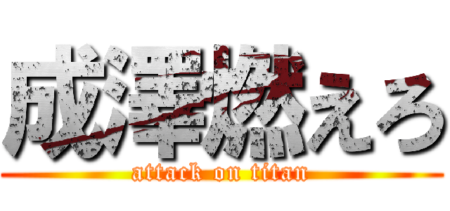 成澤燃えろ (attack on titan)