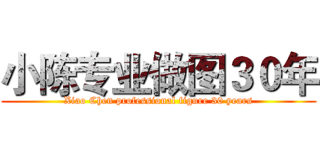 小陈专业做图３０年 (Xiao Chen professional figure 30 years)