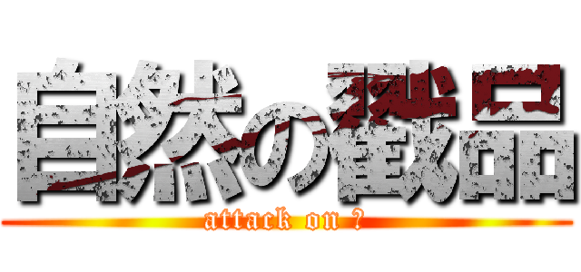 自然の戳品 (attack on 囧)