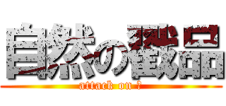 自然の戳品 (attack on 囧)