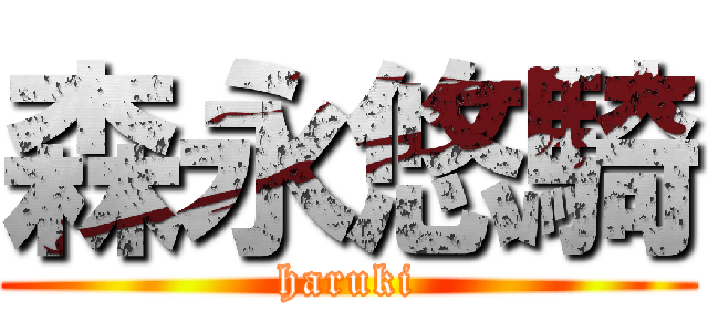 森永悠騎 (haruki)