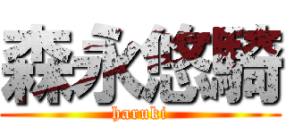 森永悠騎 (haruki)