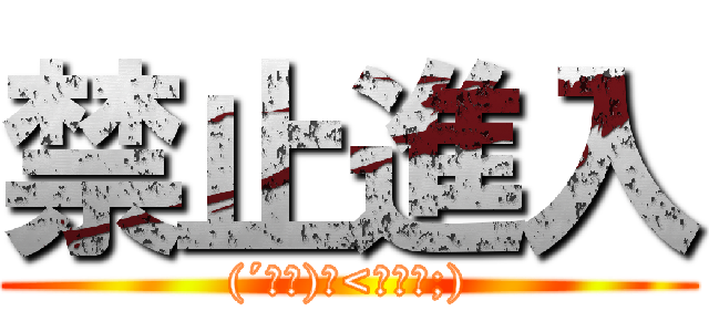 禁止進入 ((´∀｀)ｃ<゜д゜;))