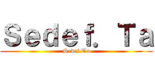 Ｓｅｄｅｆ．Ｔａ (Sedef.Ta)