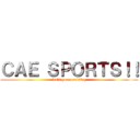 ＣＡＥ ＳＰＯＲＴＳ！！ (let\'s go exercising)