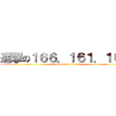 進撃の１６６．１６１．１６０ (attack on 166.161.160)