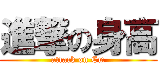 進撃の身高 (attack on Cm)