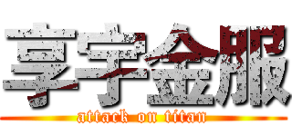 享宇金服 (attack on titan)