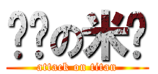 强袭の米卡 (attack on titan)