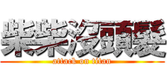 柴柴沒頭髮 (attack on titan)