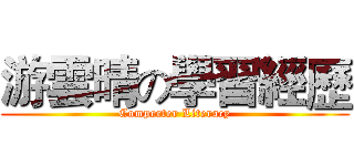 游雲晴の學習經歷 (Comperter Literacy)
