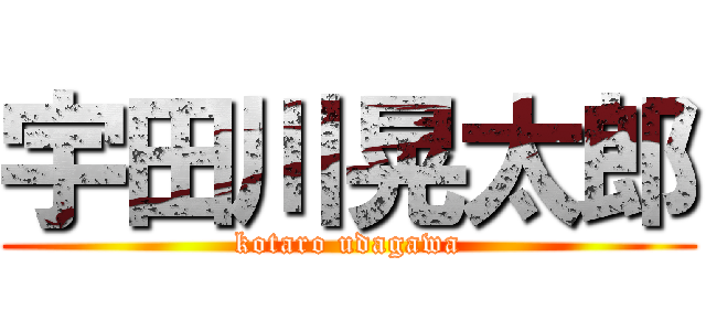 宇田川晃太郎 (kotaro udagawa)