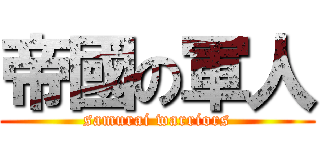 帝國の軍人 (samurai warriors)