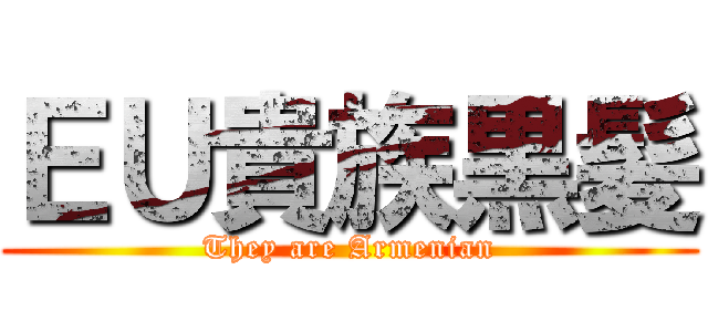 ＥＵ貴族黒髪 (They are Armenian)