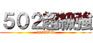 ５０２超級強 (502XDD)