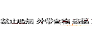 禁止吸烟 外带食物 盗摄 对女仆肢体接触 (attack on titan)