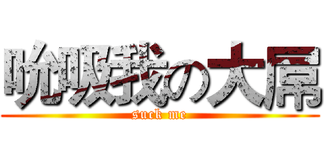 吮吸我の大屌 (suck me)