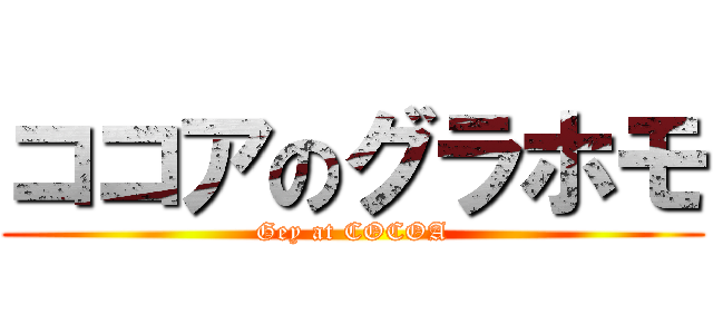 ココアのグラホモ (Gey at COCOA)