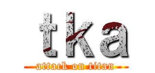 ｔｋａ (attack on titan)