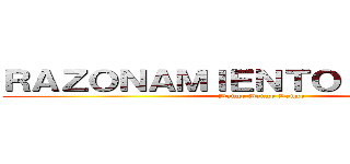 ＲＡＺＯＮＡＭＩＥＮＴＯ ＶＥＲＢＡＬ (Dango Dango Dango)