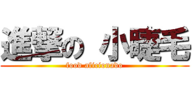 進撃の 小睫毛 (food aficionado)