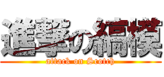 進撃の縞模 (attack on Scotch)