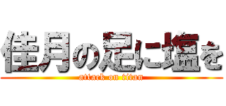 佳月の足に塩を (attack on titan)